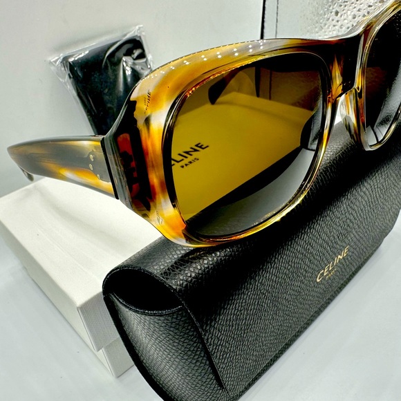 Celine Square Sunglasses.Model CL400491  55E 🏆100% Automatic Italy🇮🇹‼️ - Picture 5 of 15